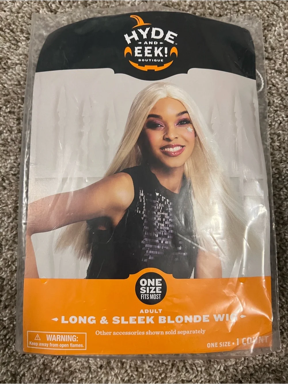 Long & Sleek Blonde Wig - One Size